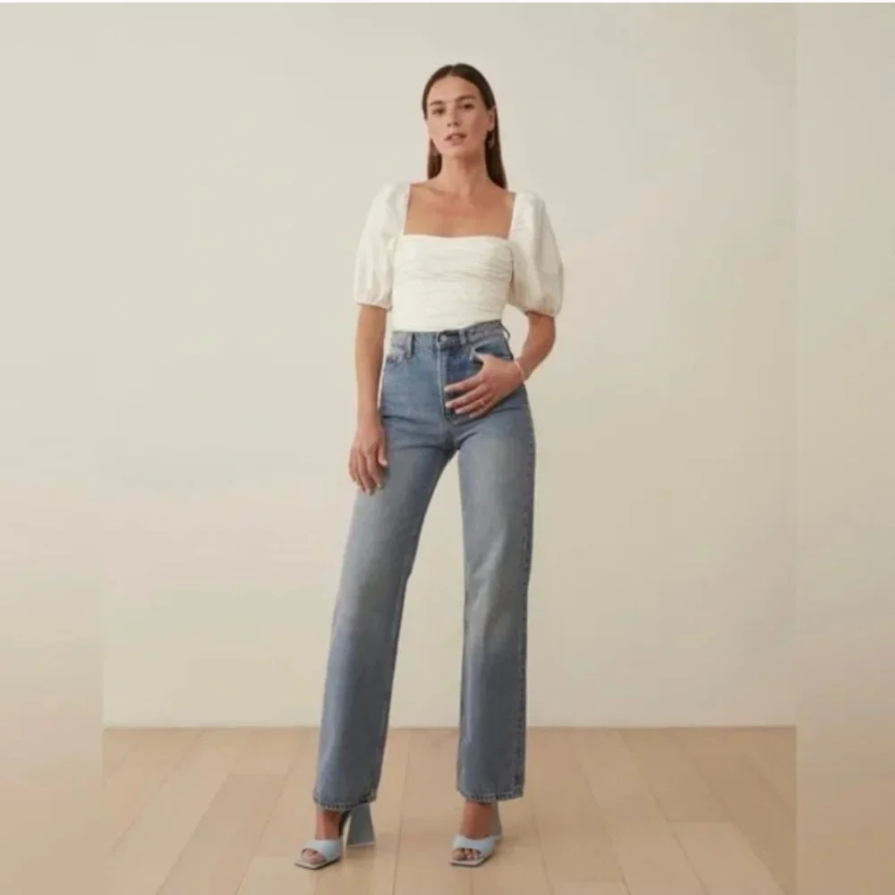 Reformation Barry Top in White - Picture 3 of 10